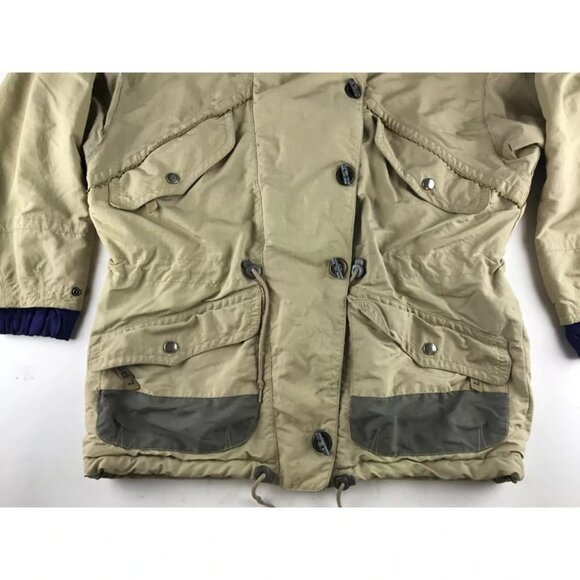Degre 7 Womens Beige Long Sleeve Full Zip Hooded Windbreaker Winter Coat Size 6 - Picture 3 of 10